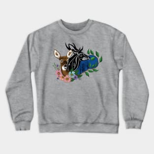 Doe and Buck Deer Crewneck Sweatshirt